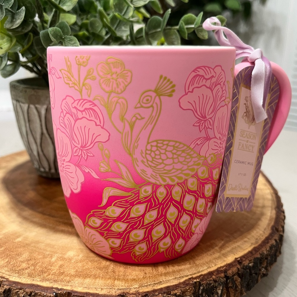 Dwell Studios Hot Pink Mug bnwt